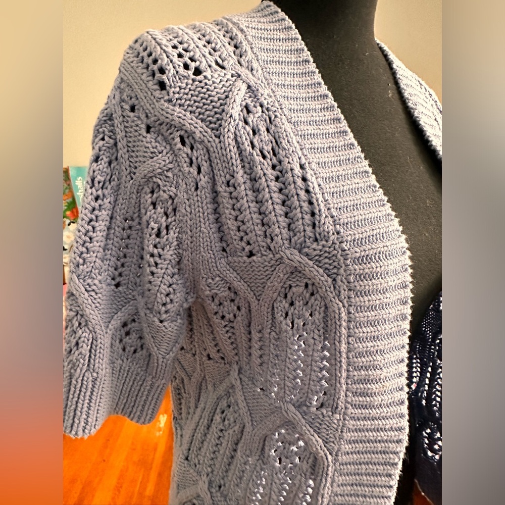 Evie Sweater Cerulean Blue. NWT Size medium